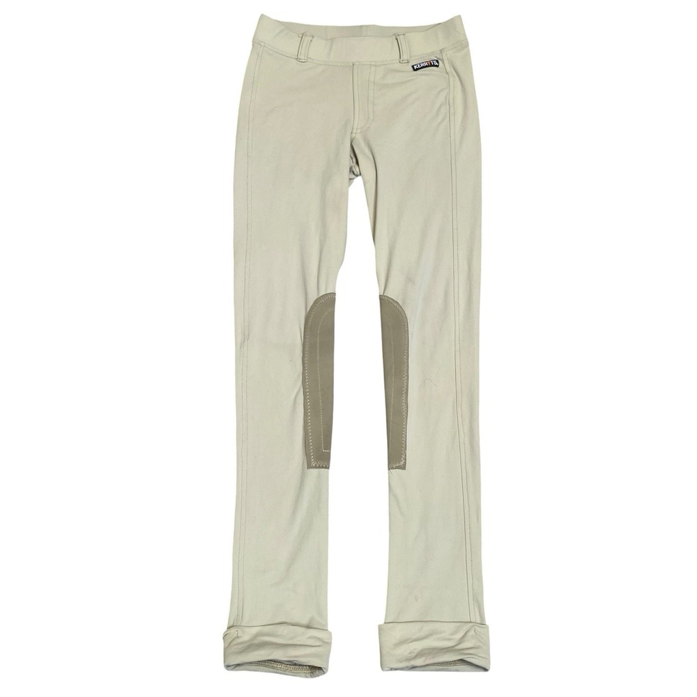 Kerrits Kids Performance Equestrian Riding Tights Size L Knee Patch Breeches